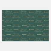 Prettige feestdagen Vrolijke Kerstmis Gepersonalis Inpakpapier Vel (Voorkant)