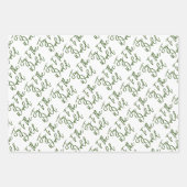 Prettige feestdagen Vrolijke Kerstvreugde aan de W Inpakpapier Vel (Voorkant 3)