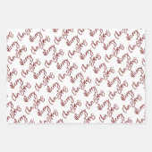 Prettige feestdagen Vrolijke Kerstvreugde aan de W Inpakpapier Vel (Voorkant 2)