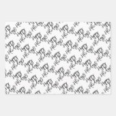 Prettige feestdagen Vrolijke Kerstvreugde aan de W Inpakpapier Vel (Voorkant)