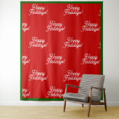 prettige feestdagen wandkleed (In situ)