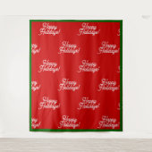 prettige feestdagen wandkleed (Voorkant)