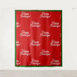 prettige feestdagen wandkleed