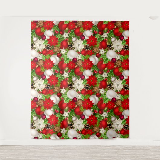 prettige feestdagen wandkleed (Voorkant)