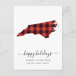 prettige feestdagen | Warm North Carolina Briefkaart
