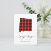 prettige feestdagen | Warm Wishes New Mexico Briefkaart (Staand voorkant)