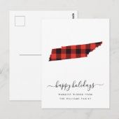 prettige feestdagen | Warm Wishes Tennessee Briefkaart (Voorkant / Achterkant)