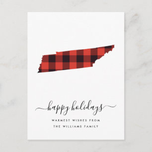 prettige feestdagen   Warm Wishes Tennessee Briefkaart