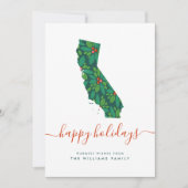 prettige feestdagen Warm Wishes uit Californië (Voorkant)