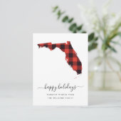 prettige feestdagen | Warm Wishes uit Florida Briefkaart (Staand voorkant)