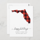 prettige feestdagen | Warm Wishes uit Florida Briefkaart (Voorkant / Achterkant)