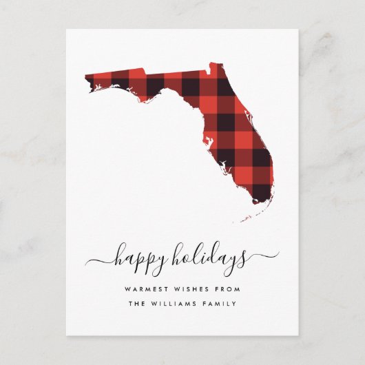 prettige feestdagen | Warm Wishes uit Florida Briefkaart (Voorkant)