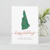 prettige feestdagen Warm Wishes uit New Hampshire (Staand voorkant)