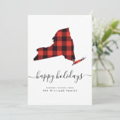 prettige feestdagen Warm Wishes uit New York (Staand voorkant)