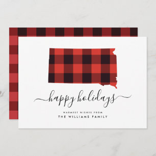prettige feestdagen Warm Wishes uit South Dakota