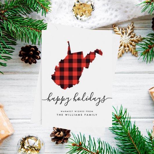 prettige feestdagen Warm Wishes uit West Virginia