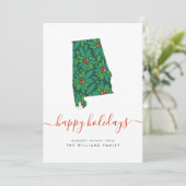 prettige feestdagen Warm Wishes van Alabama (Staand voorkant)