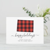 prettige feestdagen Warm Wishes van Colorado (Staand voorkant)