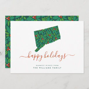 prettige feestdagen Warm Wishes van Connecticut