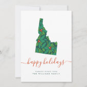 prettige feestdagen Warm Wishes van Idaho (Voorkant)