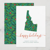 prettige feestdagen Warm Wishes van Idaho (Voorkant / Achterkant)