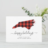 prettige feestdagen Warm Wwish from North Carolina (Staand voorkant)