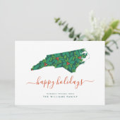 prettige feestdagen Warm Wwish from North Carolina (Staand voorkant)