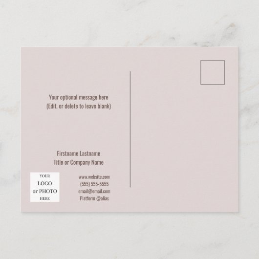 Prettige feestdagen Warme winterwensen Zakelijk (Achterkant)