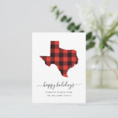 prettige feestdagen | Warmgewas uit Texas Briefkaart (Staand voorkant)