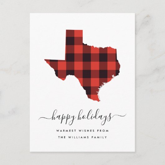 prettige feestdagen | Warmgewas uit Texas Briefkaart (Voorkant)