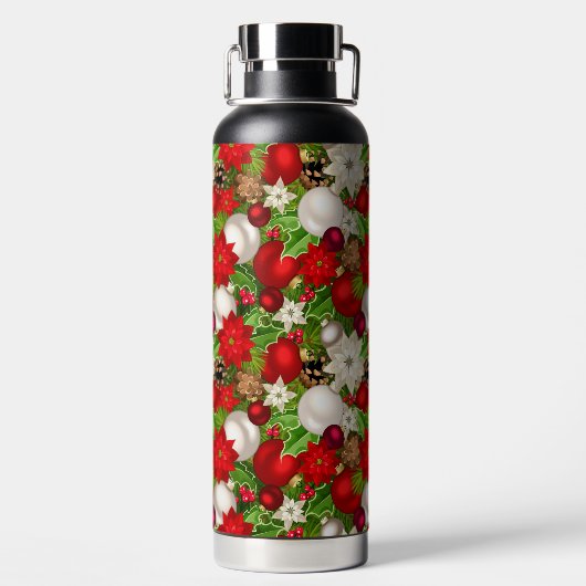 prettige feestdagen waterfles (Achterkant)