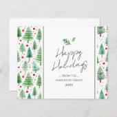 Prettige feestdagen Waterverf (Voorkant / Achterkant)