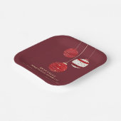 Prettige feestdagen Waterverf Bedrijf Papieren Bordje (Gebogen)