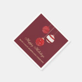 Prettige feestdagen Waterverf Bedrijf Servet (Hoek)