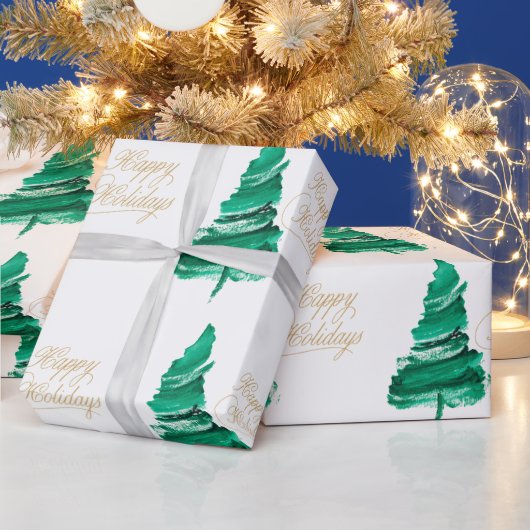 prettige feestdagen Waterverf Cadeaupapier (Feestdagen)