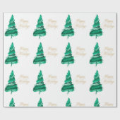 prettige feestdagen Waterverf Cadeaupapier (Vlak)