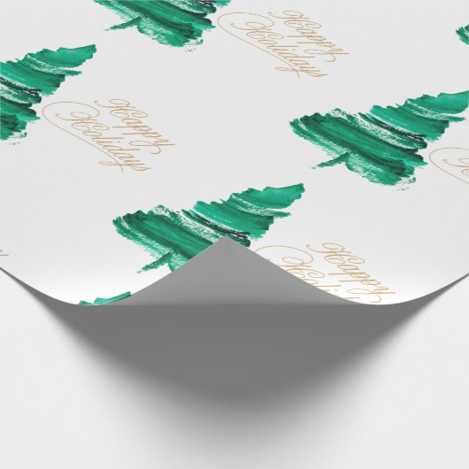 prettige feestdagen Waterverf Cadeaupapier (Hoek)