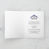 Prettige feestdagen Waterverf gepersonaliseerde za Kaart (Binnen)