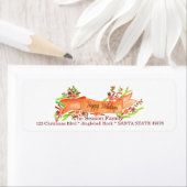 prettige feestdagen, waterverf kerstbanner etiket (Insitu)