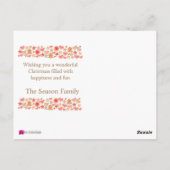 prettige feestdagen waterverf koekjes in brood briefkaart (Achterkant)