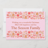 prettige feestdagen waterverf koekjes in brood kaart (Achterkant)