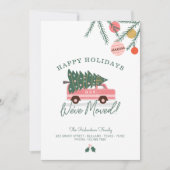 prettige feestdagen we hebben de roze kerstboom ve feestdagenkaart (Voorkant)