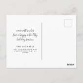 prettige feestdagen | We hebben ons verplaatst | A Briefkaart (Achterkant)