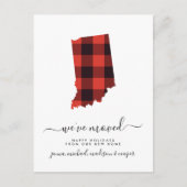 prettige feestdagen | We hebben ons verplaatst | I Briefkaart (Voorkant)