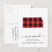 prettige feestdagen | We hebben ons verplaatst | K Briefkaart (Voorkant / Achterkant)