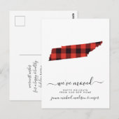 prettige feestdagen | We hebben ons verplaatst | T Briefkaart (Voorkant / Achterkant)