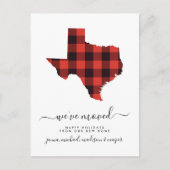 prettige feestdagen | We hebben ons verplaatst | T Briefkaart (Voorkant)