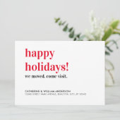 prettige feestdagen we zijn op weg naar Bezoek Bew Aankondiging (Staand voorkant)