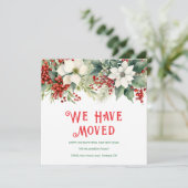 Prettige feestdagen We zijn verhuisd (Staand voorkant)