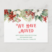 Prettige feestdagen We zijn verhuisd Briefkaart (Voorkant)
